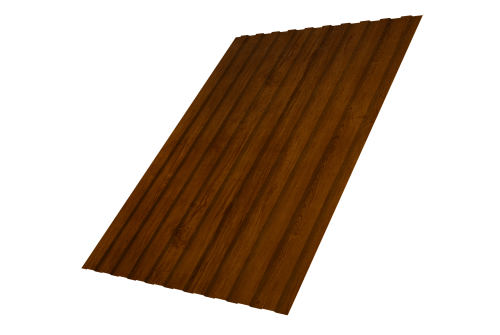 Профнастил С8B v01 Grand Line 0,45 Print Premium Golden Wood Intense FTC Профлайн