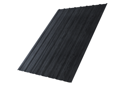 Профнастил С10A Grand Line 0,45 Print Premium с пленкой Grey Wood TwinColor Профлайн