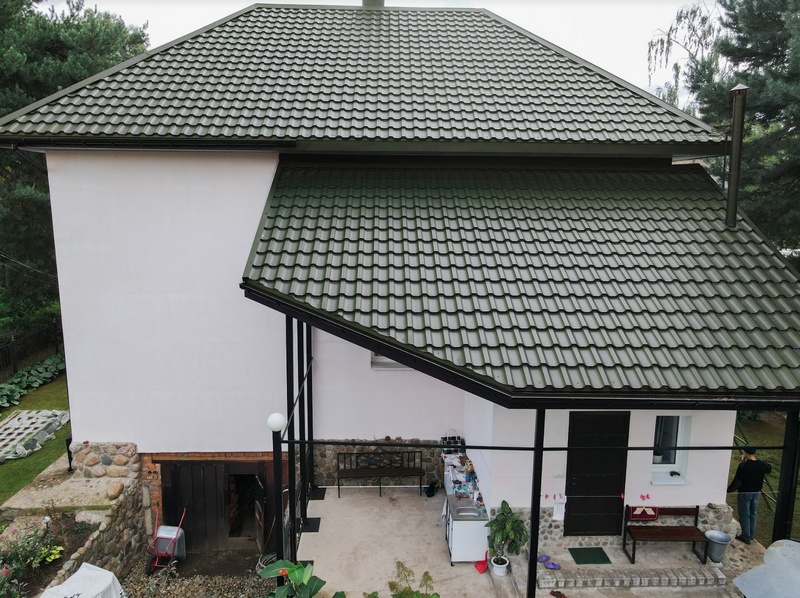 Металлочерепица Металл-Профиль Трамонтана-SL 0,5 VikingMP® E RAL 6005 Зеленый мох ПрофЛайн, купить Металлочерепица Металл-Профиль Трамонтана-SL 0,5 VikingMP® E RAL 6005 Зеленый мох в ПрофЛайн