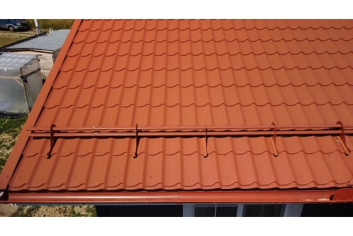 Металлочерепица Классик ("Classic") v01 0,5 Satin Matt RAL 8004 терракота ПрофЛайн, купить Металлочерепица Классик ("Classic") v01 0,5 Satin Matt RAL 8004 терракота в ПрофЛайн