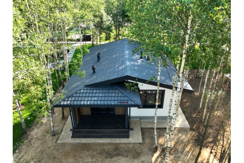 Металлочерепица "Квинта плюс" ("Kvinta plus") 0,5 PurLite Matt RAL 7024 мокрый асфальт ПрофЛайн, купить Металлочерепица "Квинта плюс" ("Kvinta plus") 0,5 PurLite Matt RAL 7024 мокрый асфальт в ПрофЛайн