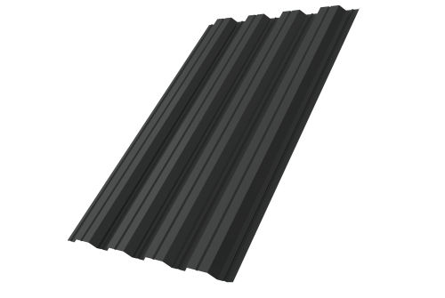 Профнастил НС44R Grand Line 0,45 PE RAL 7016 антрацитово-серый Профлайн