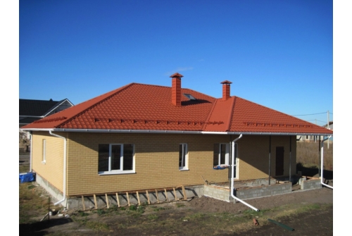 Металлочерепица "Квинта плюс" ("Kvinta plus") 0,5 Satin Matt RAL 8004 терракота ПрофЛайн, купить Металлочерепица "Квинта плюс" ("Kvinta plus") 0,5 Satin Matt RAL 8004 терракота в ПрофЛайн