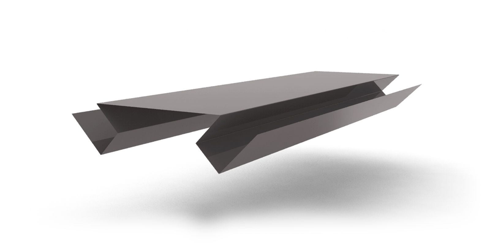 Планка угла внутреннего сложного с покрытием PVDF, цвет RAL 7005 ПрофЛайн, купить Планка угла внутреннего сложного с покрытием PVDF, цвет RAL 7005 в ПрофЛайн