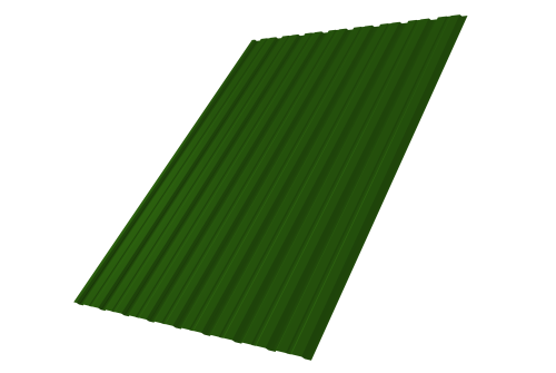 Профнастил С10B Grand Line 0,45 PE RAL 6002 лиственно-зеленый Профлайн