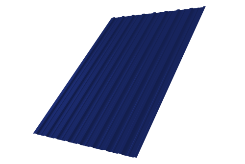 Профнастил С10A Grand Line 0,45 PE RAL 5002 ультрамариново-синий Профлайн