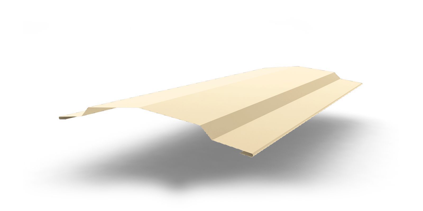 Планка конька для сэндвич-панелей с покрытием PVDF, цвет RAL 1015 ПрофЛайн, купить Планка конька для сэндвич-панелей с покрытием PVDF, цвет RAL 1015 в ПрофЛайн