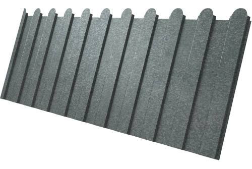 Профнастил С8A v02 фигурный Grand Line 0,45 Zn Профлайн