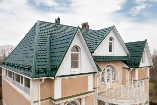 Металлочерепица "Квинта Уно" ("Kvinta Uno") 0,5 Satin Matt RAL 6005 зеленый мох ПрофЛайн, купить Металлочерепица "Квинта Уно" ("Kvinta Uno") 0,5 Satin Matt RAL 6005 зеленый мох в ПрофЛайн