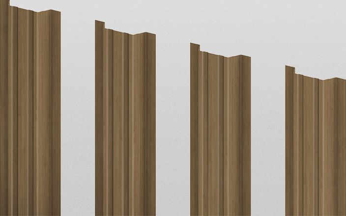 Штакетник металлический прямоугольный, цвет орех, длина 1,8 м, односторонняя окраска ПрофЛайн, купить Штакетник металлический прямоугольный, цвет орех, длина 1,8 м, односторонняя окраска в ПрофЛайн