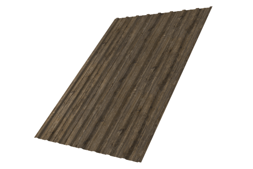 Профнастил С10A Grand Line 0,45 Print Elite Nordic Wood TwinColor Профлайн