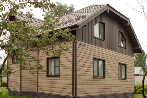 Металлочерепица "Кредо" ("Kredo") v01 0,5 PurLite Matt RR 32 темно-коричневый ПрофЛайн, купить Металлочерепица "Кредо" ("Kredo") v01 0,5 PurLite Matt RR 32 темно-коричневый в ПрофЛайн