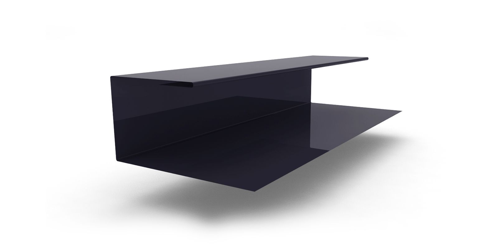 Планка завершающая с покрытием PVDF, цвет RAL 7024 ПрофЛайн, купить Планка завершающая с покрытием PVDF, цвет RAL 7024 в ПрофЛайн