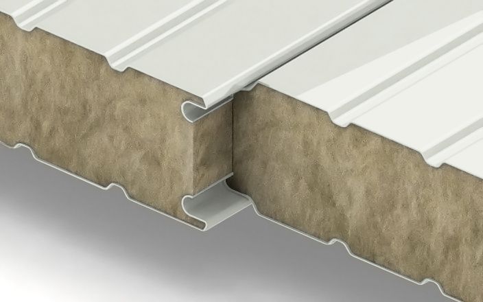 Стеновые сэндвич-панели с наполнителем из минеральной ваты толщиной 50 мм, ширина 1000 мм, цвет RAL 9002, ГОСТ 32603-2021 ПрофЛайн, купить Стеновые сэндвич-панели с наполнителем из минеральной ваты толщиной 50 мм, ширина 1000 мм, цвет RAL 9002, ГОСТ 32603-2021 в ПрофЛайн