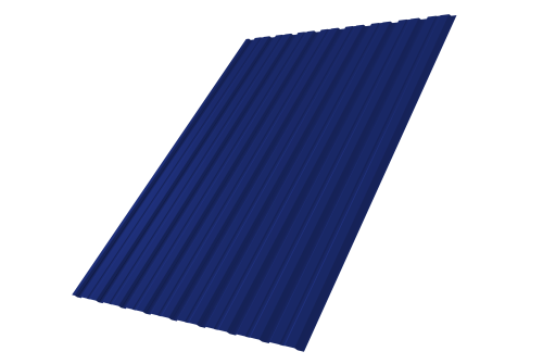 Профнастил С10B Grand Line 0,45 PE с пленкой RAL 5002 ультрамариново-синий Профлайн