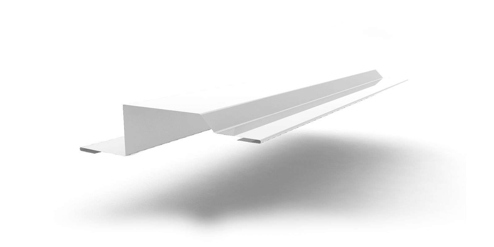 Планка обрамления окна для сэндвич-панелей с покрытием PVDF, цвет RAL 9003 ПрофЛайн, купить Планка обрамления окна для сэндвич-панелей с покрытием PVDF, цвет RAL 9003 в ПрофЛайн