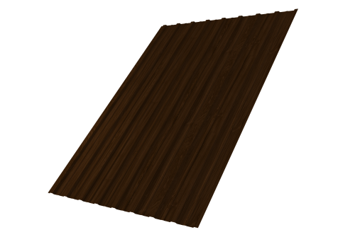 Профнастил С10A Grand Line 0,45 Print Elite Choco Wood TwinColor Профлайн