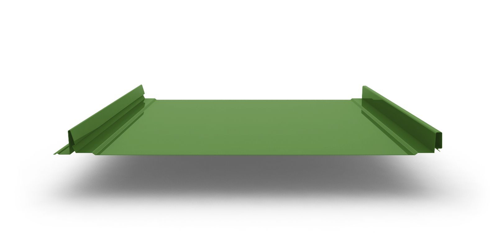 Кликфальц Pro с покрытием Полиэстер, толщина 0,45 мм, цвет RAL 6002 ПрофЛайн, купить Кликфальц Pro с покрытием Полиэстер, толщина 0,45 мм, цвет RAL 6002 в ПрофЛайн
