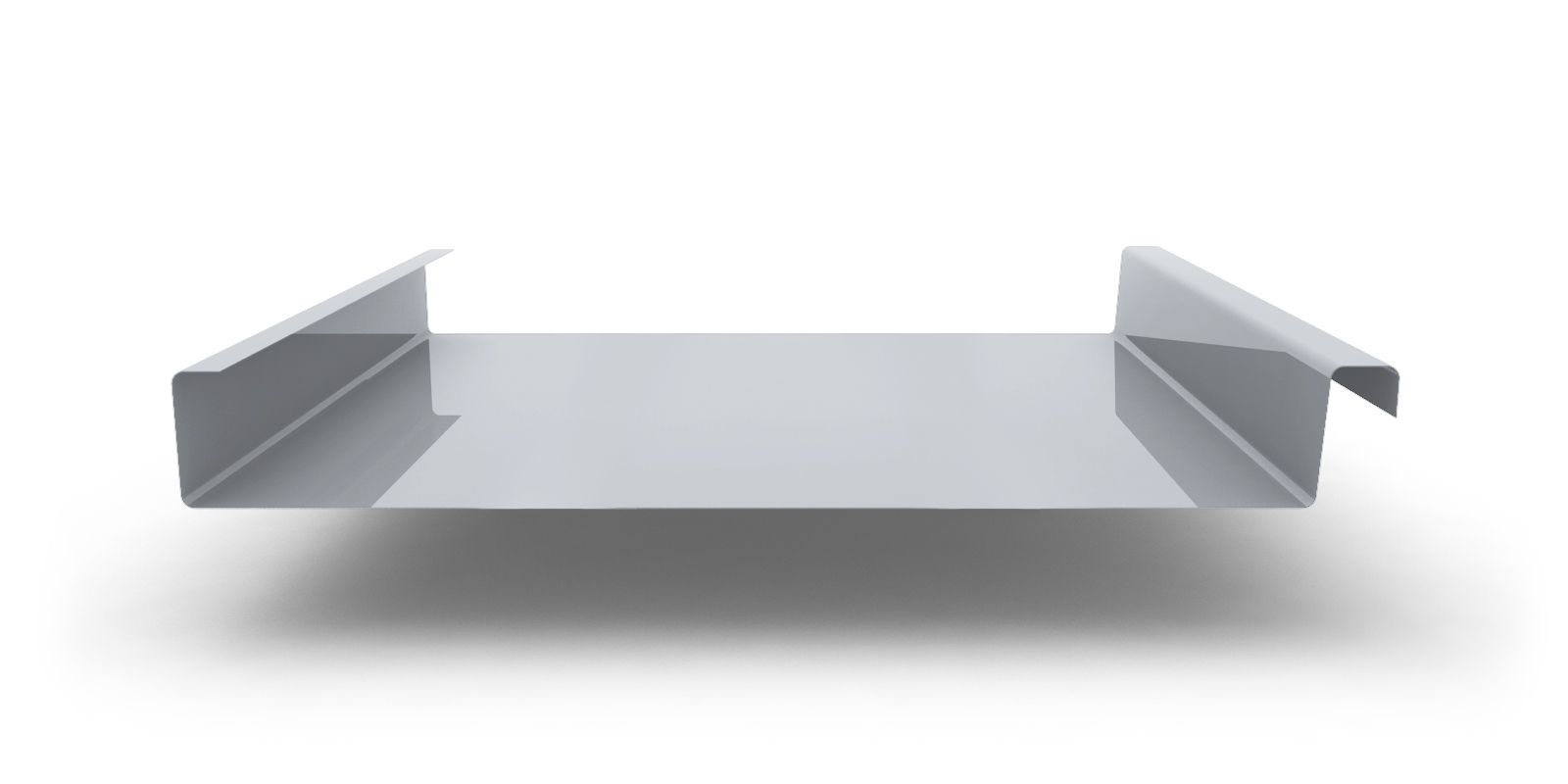 Двойной стоячий фальц гладкий с покрытием оцинковка, толщина 0,55 мм, цвет цинк ПрофЛайн, купить Двойной стоячий фальц гладкий с покрытием оцинковка, толщина 0,55 мм, цвет цинк в ПрофЛайн