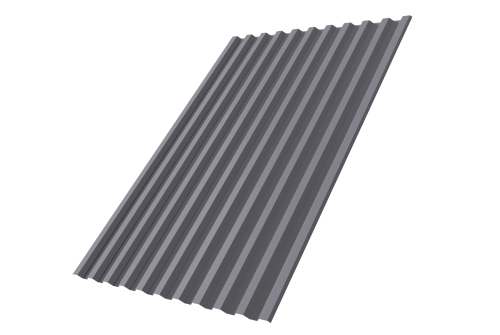 Профнастил С21R Grand Line 0,45 Drap RAL 7004 сигнальный серый Профлайн