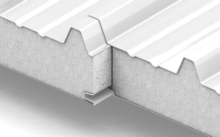 Кровельные сэндвич-панели с наполнителем из пенополистирола толщиной 250 мм, цвет RAL 9003 ПрофЛайн, купить Кровельные сэндвич-панели с наполнителем из пенополистирола толщиной 250 мм, цвет RAL 9003 в ПрофЛайн