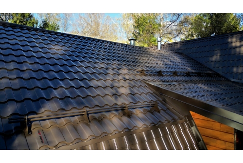 Металлочерепица "Кредо" ("Kredo") v01 0,5 PurPro RR 32 темно-коричневый ПрофЛайн, купить Металлочерепица "Кредо" ("Kredo") v01 0,5 PurPro RR 32 темно-коричневый в ПрофЛайн