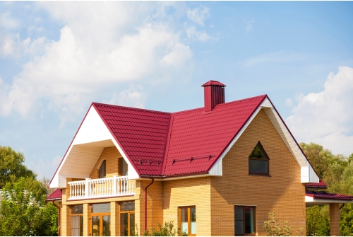 Металлочерепица Классик ("Classic") v02 0,5 Satin RAL 3005 красное вино ПрофЛайн, купить Металлочерепица Классик ("Classic") v02 0,5 Satin RAL 3005 красное вино в ПрофЛайн