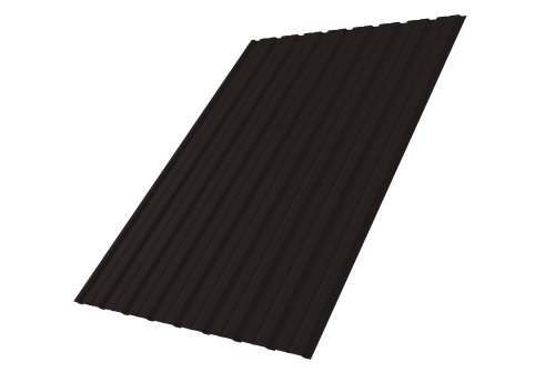 Профнастил С10B Grand Line 0,5 PurLite Matt RAL 9005 черный Профлайн