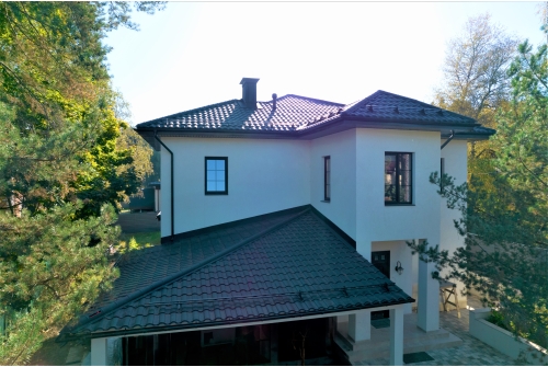 Металлочерепица "Кредо" ("Kredo") v01 0,5 Drap RAL 9005 черный ПрофЛайн, купить Металлочерепица "Кредо" ("Kredo") v01 0,5 Drap RAL 9005 черный в ПрофЛайн