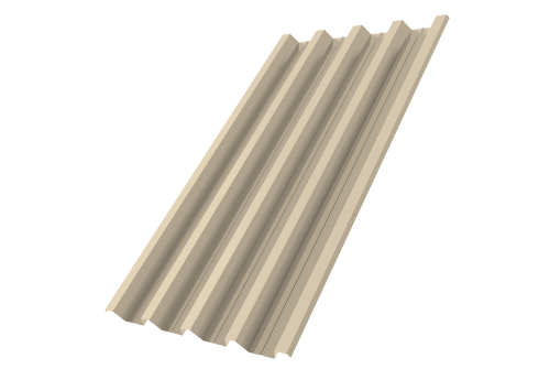 Профнастил Н60R v01 Grand Line 0,5 Satin RAL 1015 светлая слоновая кость Профлайн