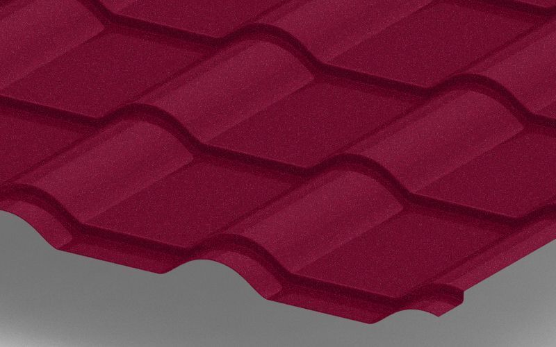 Металлочерепица Kamea с покрытием Стальной бархат, 0,50 мм, цвет RAL 3005 ПрофЛайн, купить Металлочерепица Kamea с покрытием Стальной бархат, 0,50 мм, цвет RAL 3005 в ПрофЛайн Металлочерепица Kamea с покрытием Стальной бархат, 0,50 мм, цвет RAL 3005 ПрофЛайн, купить Металлочерепица Kamea с покрытием Стальной бархат, 0,50 мм, цвет RAL 3005 в ПрофЛайн