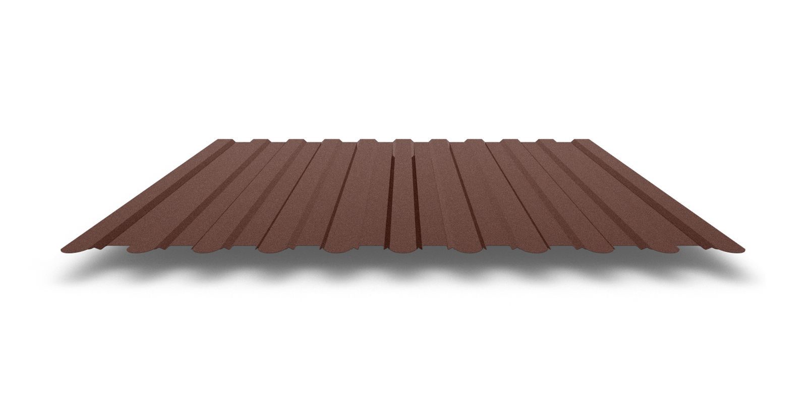 Профнастил С8 фигурный с покрытием GreenCoat® Pural Matt® 0,5 мм, RAL 8017 Профлайн Профнастил С8 фигурный с покрытием GreenCoat® Pural Matt® 0,5 мм, RAL 8017 Профлайн