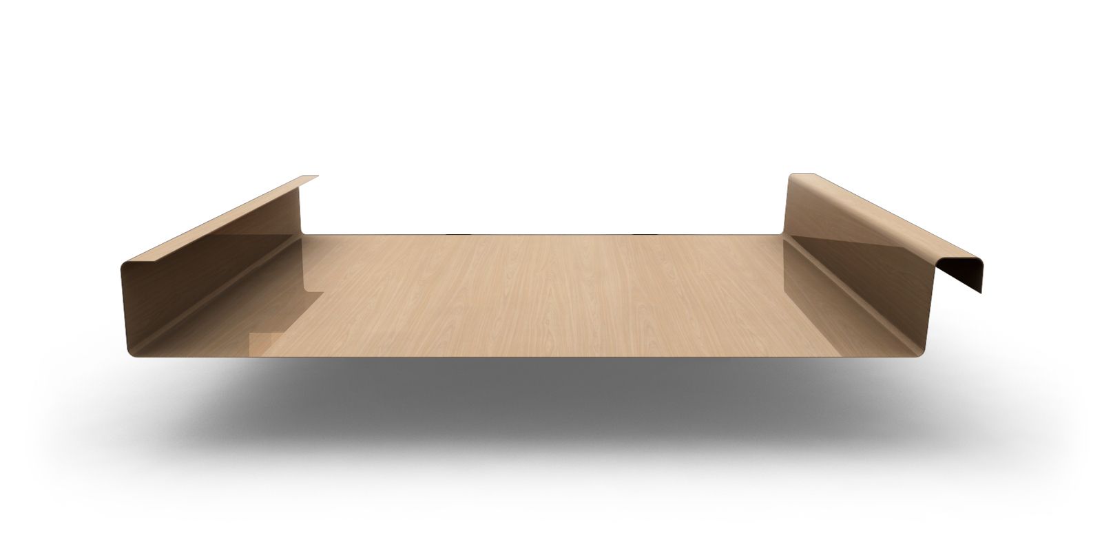 Двойной стоячий фальц гладкий с покрытием Colority® Print, толщина 0,45 мм, цвет рябина ПрофЛайн, купить Двойной стоячий фальц гладкий с покрытием Colority® Print, толщина 0,45 мм, цвет рябина в ПрофЛайн