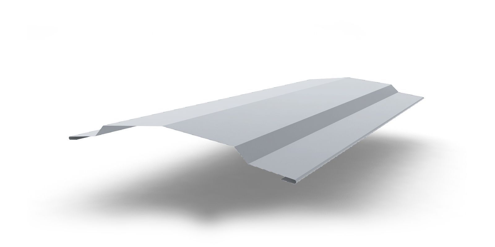 Планка конька для сэндвич-панелей с покрытием оцинковка, цвет цинк ПрофЛайн, купить Планка конька для сэндвич-панелей с покрытием оцинковка, цвет цинк в ПрофЛайн