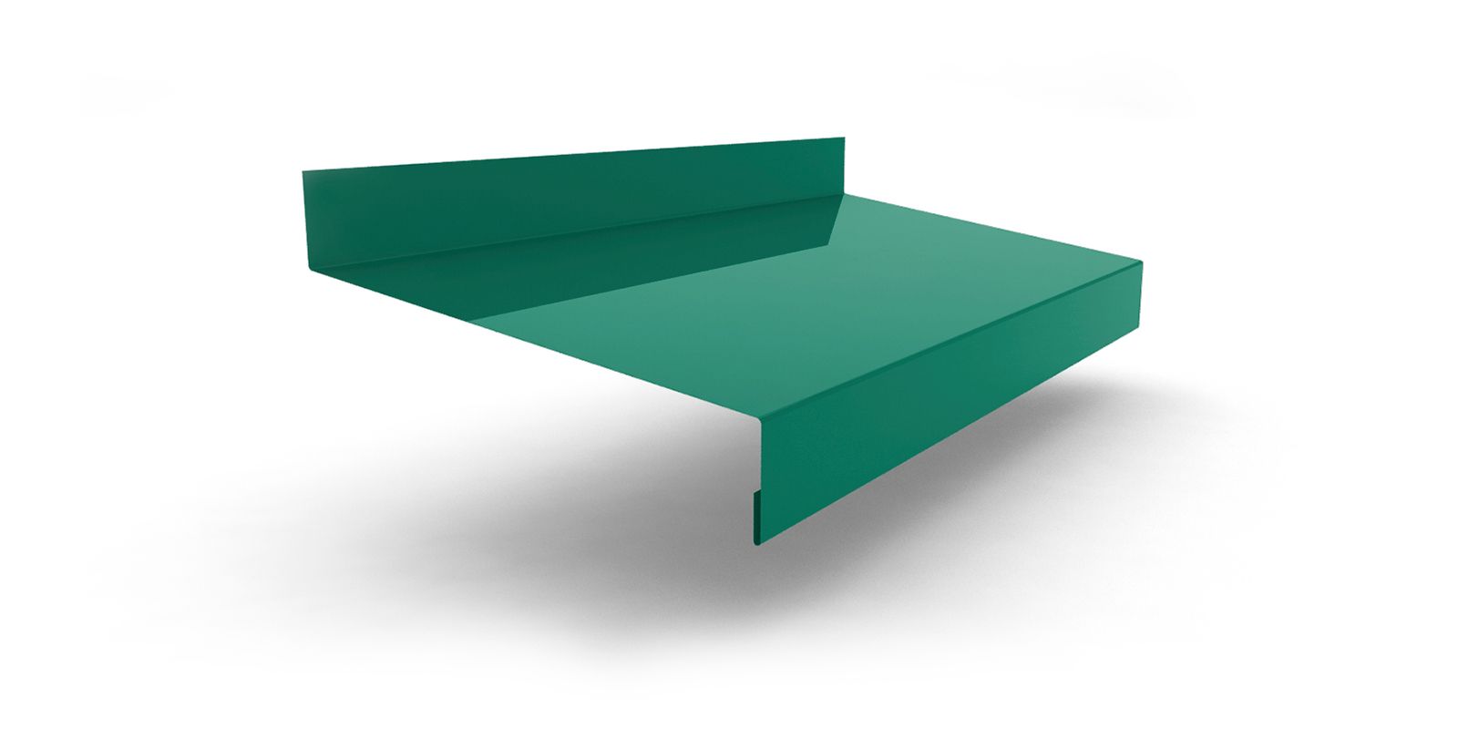 Планка отлива оконного с покрытием Полиэстер, цвет RAL 5021 ПрофЛайн, купить Планка отлива оконного с покрытием Полиэстер, цвет RAL 5021 в ПрофЛайн