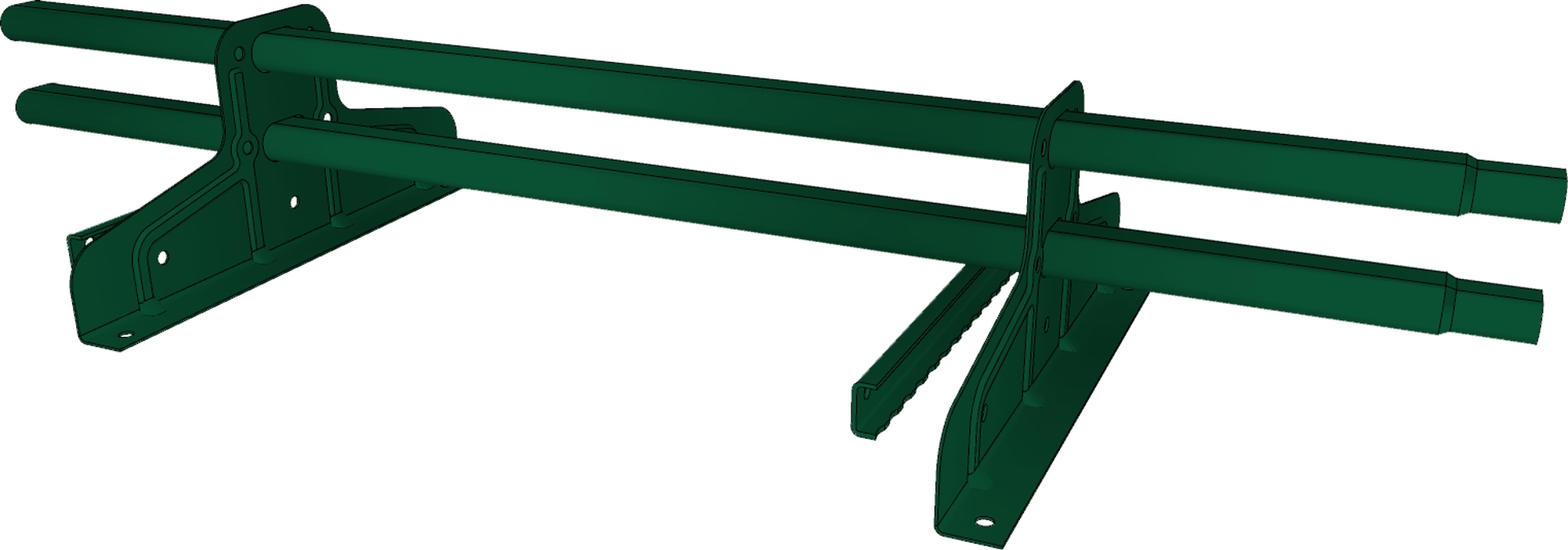 Снегозадержатель трубчатый для фальца Премиум d 45х25 RAL 6005 (1м) оцинкованный ПрофЛайн, купить Снегозадержатель трубчатый для фальца Премиум d 45х25 RAL 6005 (1м) оцинкованный в ПрофЛайн