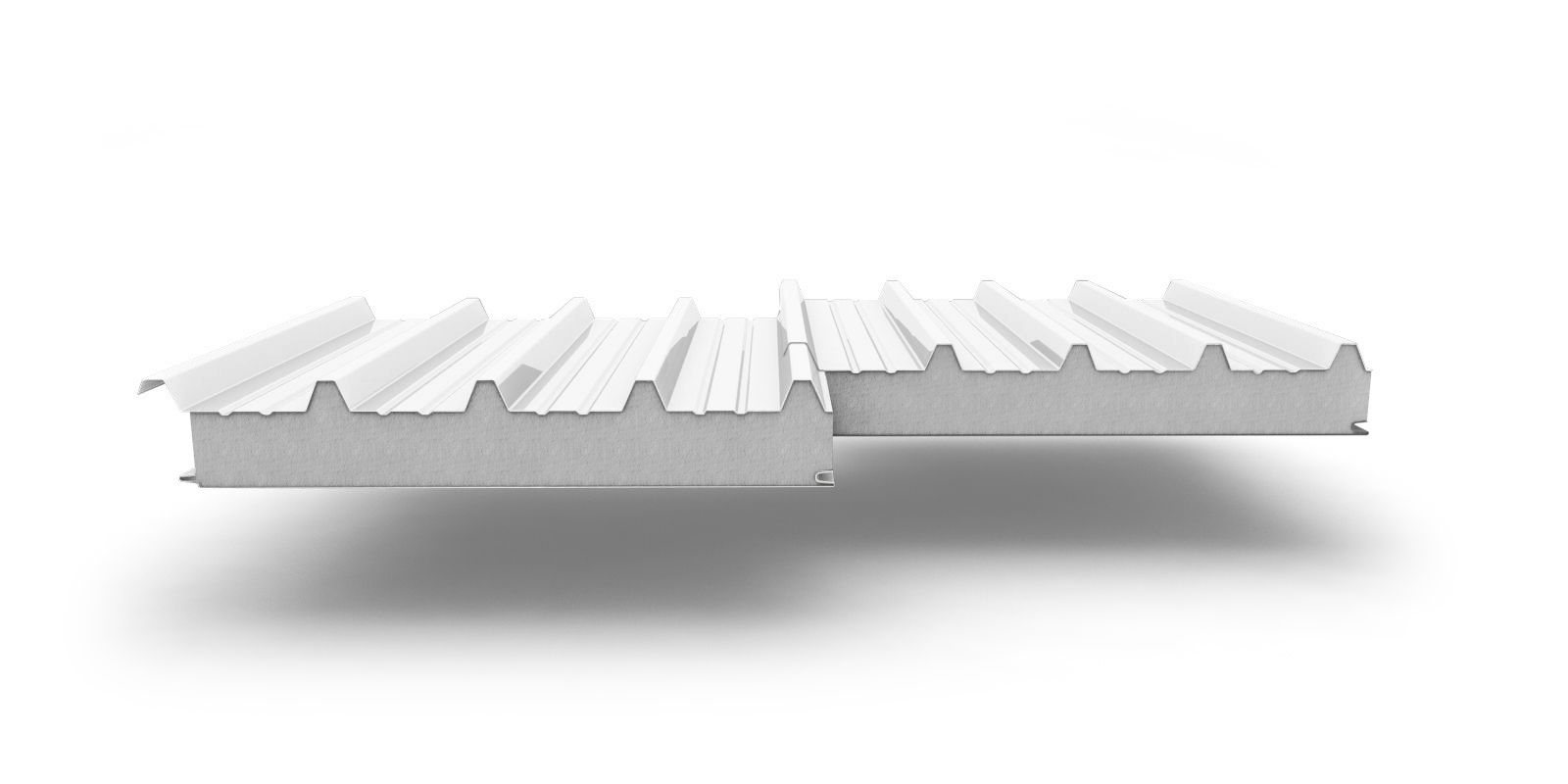 Кровельные сэндвич-панели с наполнителем из пенополистирола толщиной 250 мм, цвет RAL 9003 ПрофЛайн, купить Кровельные сэндвич-панели с наполнителем из пенополистирола толщиной 250 мм, цвет RAL 9003 в ПрофЛайн