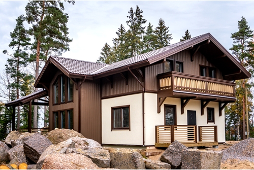 Металлочерепица Классик ("Classic") v02 0,5 Satin RAL 8017 шоколад ПрофЛайн, купить Металлочерепица Классик ("Classic") v02 0,5 Satin RAL 8017 шоколад в ПрофЛайн