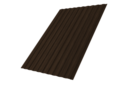 Профнастил С8B v03 Grand Line 0,45 Print Elite Coffee Wood TwinColor Профлайн