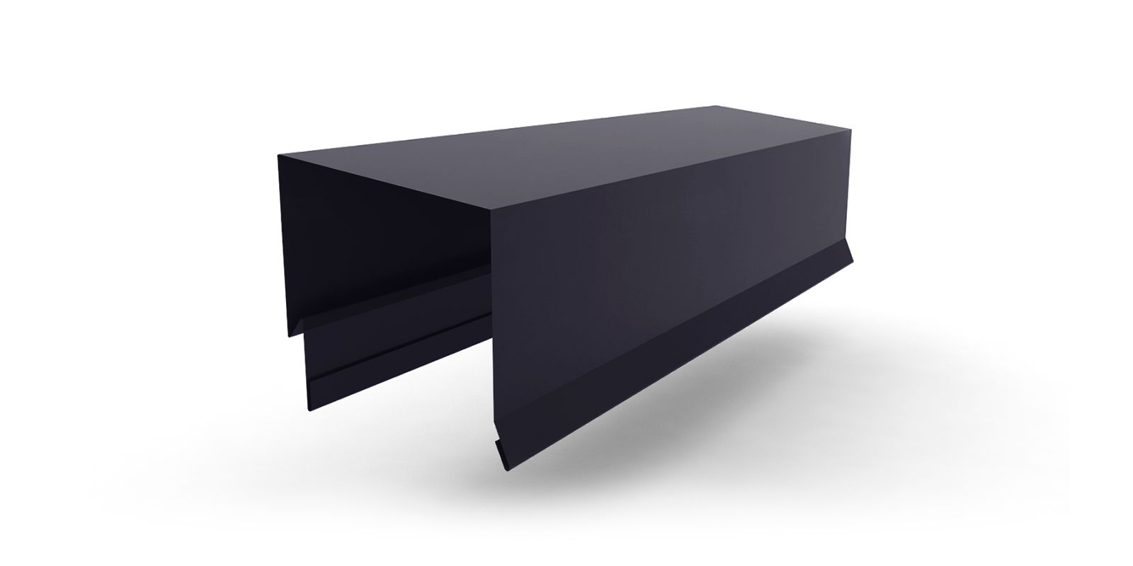 Планка парапетная с покрытием PVDF, цвет RAL 7024 ПрофЛайн, купить Планка парапетная с покрытием PVDF, цвет RAL 7024 в ПрофЛайн