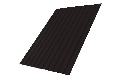 Профнастил С8A v01 Grand Line 0,4 PE-Matt-Double RAL 9005 черный Профлайн