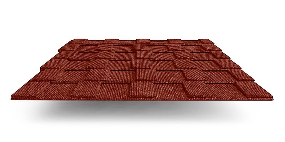 Композитная черепица Metrotile MetroViksen, цвет красный ПрофЛайн, купить Композитная черепица Metrotile MetroViksen, цвет красный в ПрофЛайн