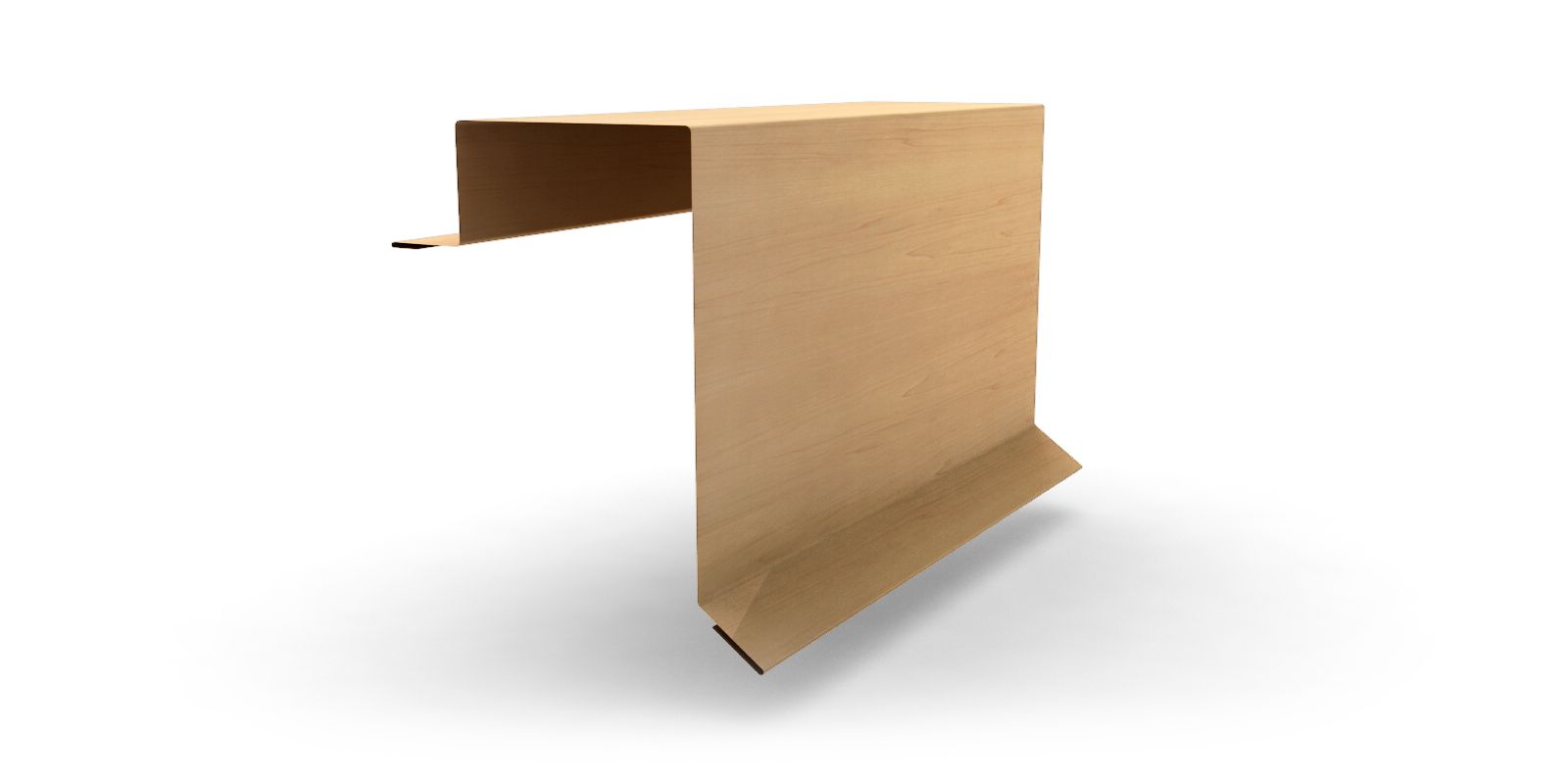 Планка торцевая фальц с покрытием ECOSTEEL®,  цвет клён ПрофЛайн, купить Планка торцевая фальц с покрытием ECOSTEEL®,  цвет клён в ПрофЛайн