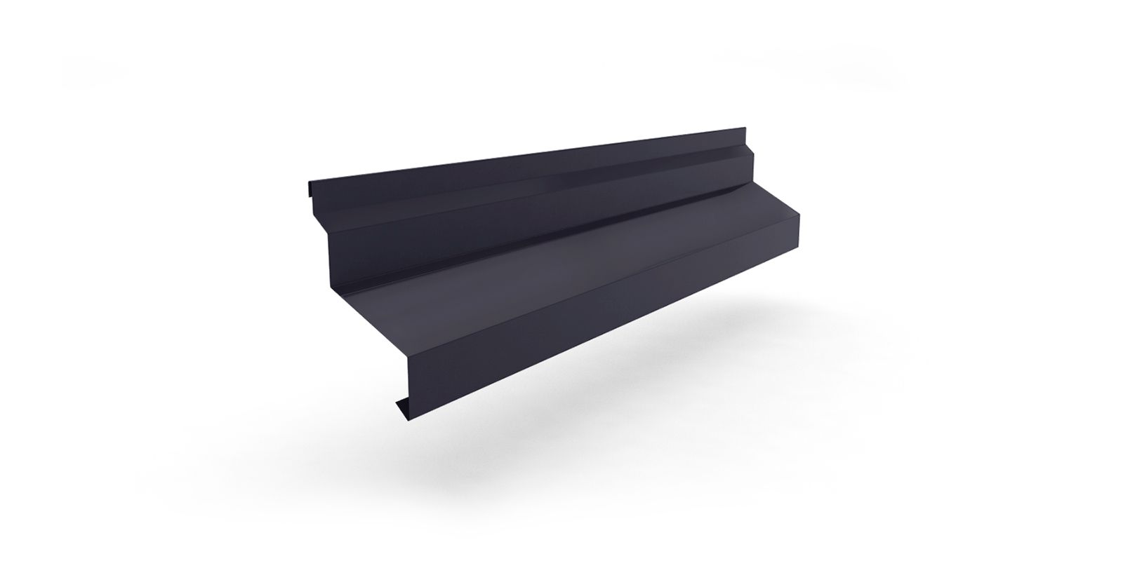 Планка отлива цокольного широкая для сэндвич-панелей с покрытием Полиэстер, цвет RAL 7024 ПрофЛайн, купить Планка отлива цокольного широкая для сэндвич-панелей с покрытием Полиэстер, цвет RAL 7024 в ПрофЛайн