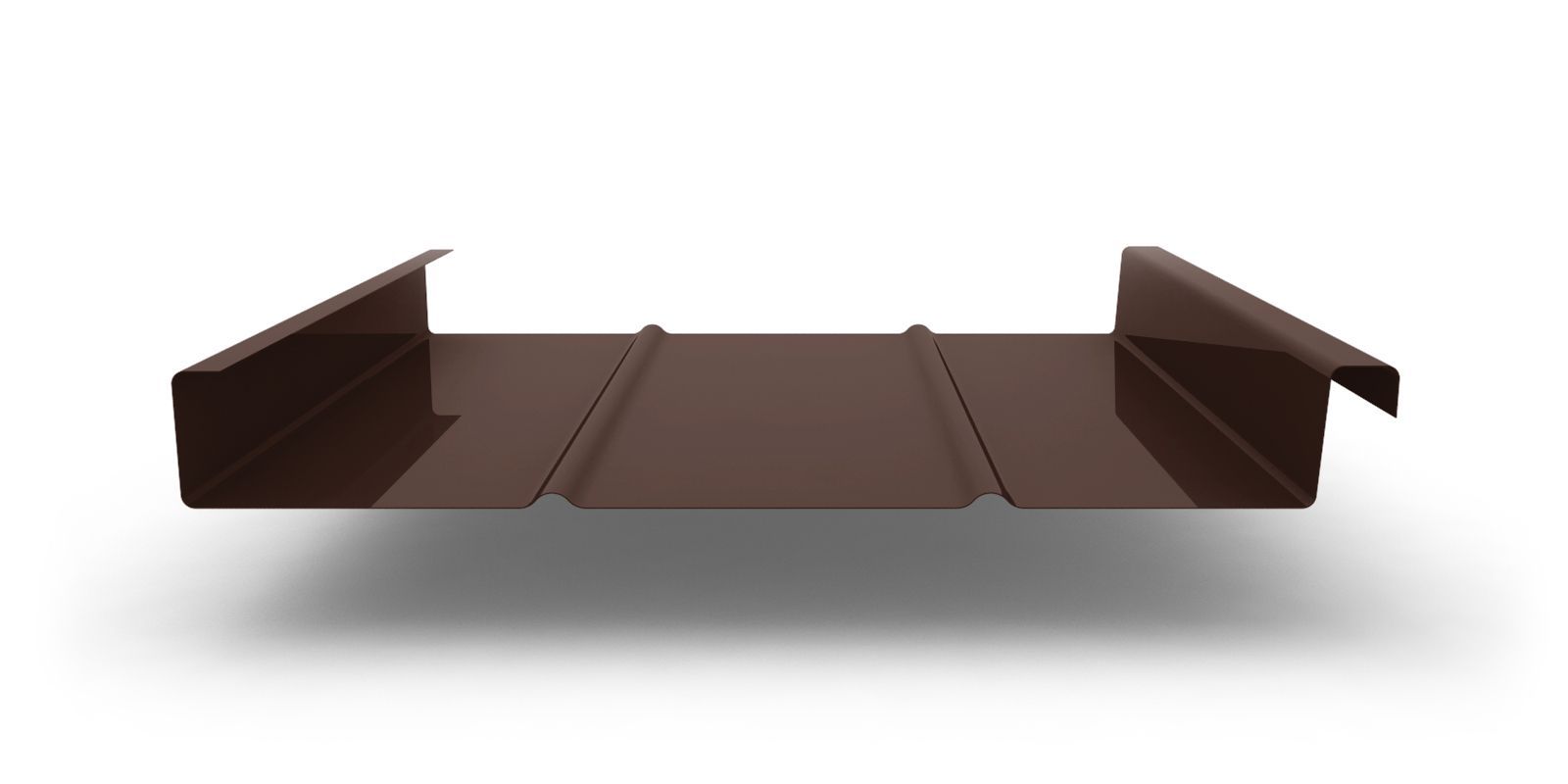 Двойной стоячий фальц Line с покрытием Satin®, толщина 0,50 мм, цвет RAL 8017 ПрофЛайн, купить Двойной стоячий фальц Line с покрытием Satin®, толщина 0,50 мм, цвет RAL 8017 в ПрофЛайн