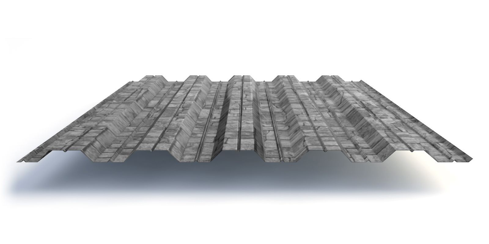 Профнастил НС35 с покрытием ECOSTEEL® 0,5 мм, белый камень Профлайн Профнастил НС35 с покрытием ECOSTEEL® 0,5 мм, белый камень Профлайн