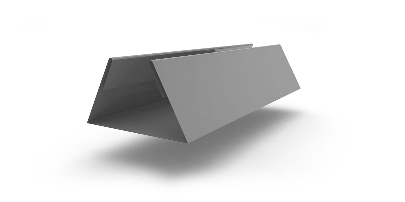 Планка стыковочная составная нижняя с покрытием Полиэстер, цвет RAL 7004 ПрофЛайн, купить Планка стыковочная составная нижняя с покрытием Полиэстер, цвет RAL 7004 в ПрофЛайн