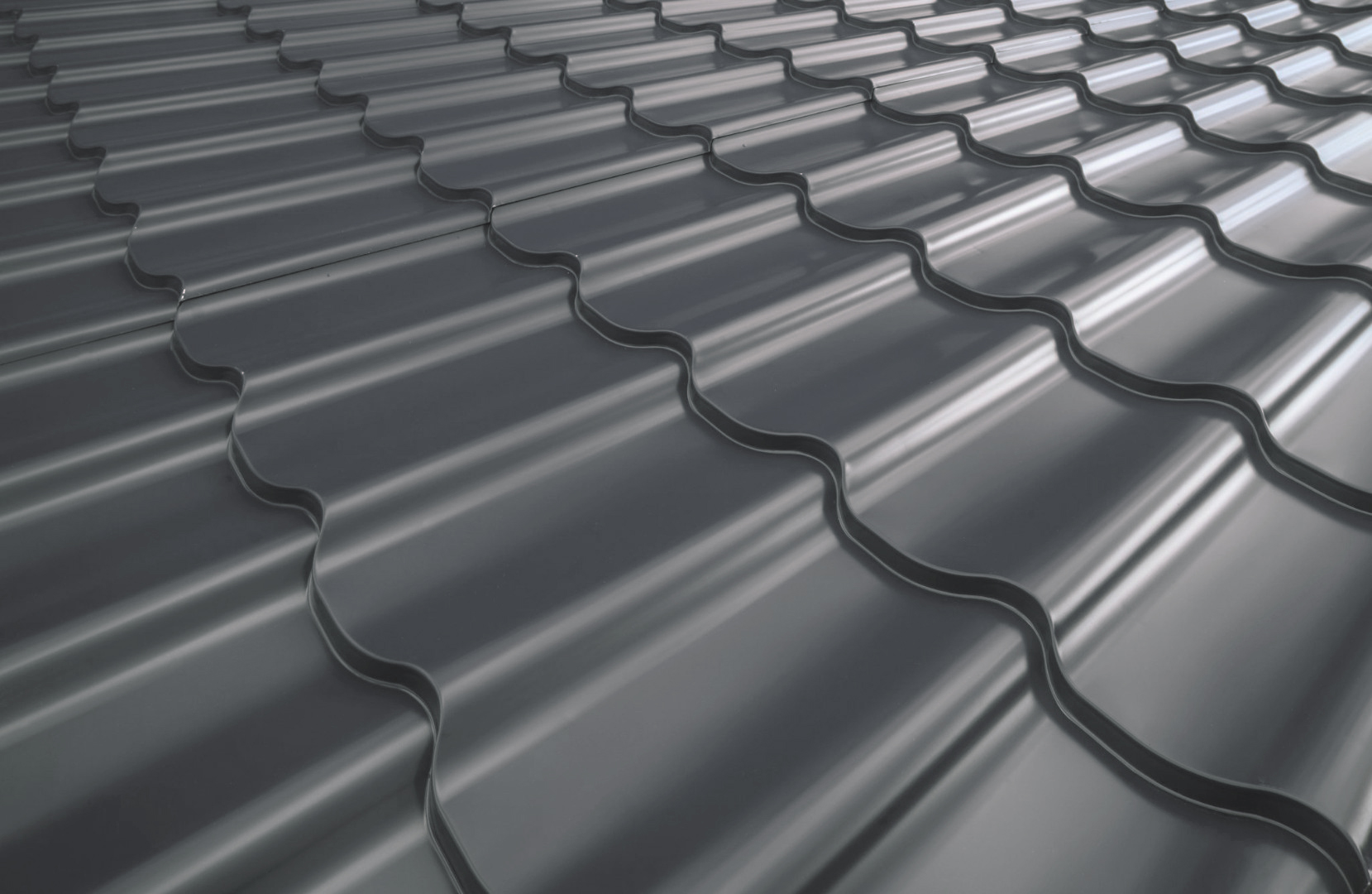 Металлочерепица Металл-Профиль Супермонтеррей 0,5 NormanMP RAL 7024 Серый графит ПрофЛайн, купить Металлочерепица Металл-Профиль Супермонтеррей 0,5 NormanMP RAL 7024 Серый графит в ПрофЛайн