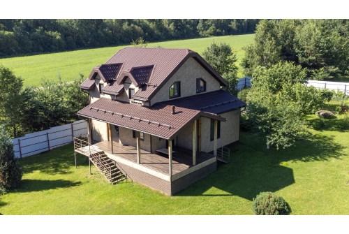 Металлочерепица Классик ("Classic") v01 0,5 Satin Matt RAL 8017 шоколад ПрофЛайн, купить Металлочерепица Классик ("Classic") v01 0,5 Satin Matt RAL 8017 шоколад в ПрофЛайн