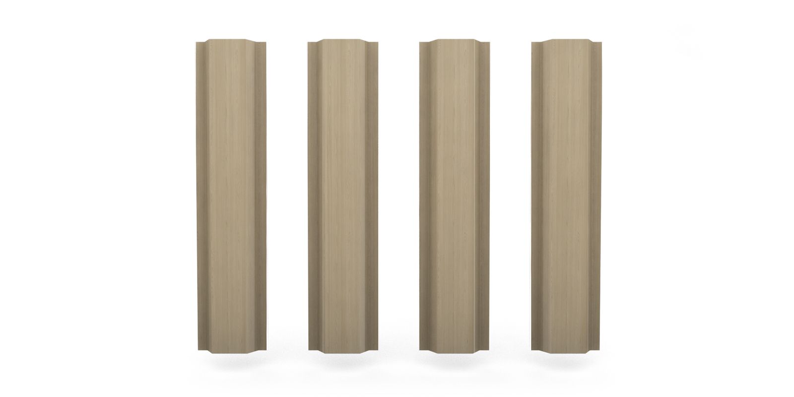 Штакетник металлический П-образный, цвет сосна, длина 1,6 м, ширина 94 мм, односторонняя окраска ПрофЛайн, купить Штакетник металлический П-образный, цвет сосна, длина 1,6 м, ширина 94 мм, односторонняя окраска в ПрофЛайн